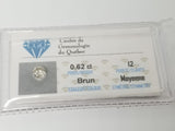 0.62 CT diamants Qualiter I2 couleur Brun - orquebec