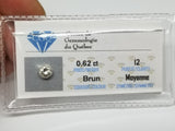 0.62 CT diamants Qualiter I2 couleur Brun - orquebec