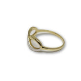 10K Bague Infini Femme Or et Zircon WGR-176 - orquebec