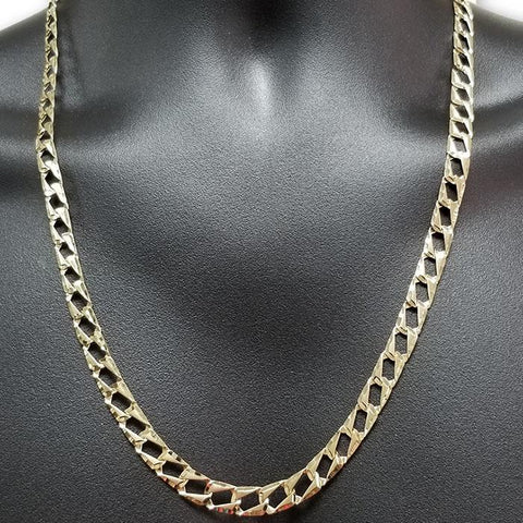Chaine 10K Diamond Cut Pour Homme MGC-056 | Handmade chain for men in 10K gold-Gold Custom