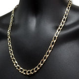 10k Casting fait la main Chaine Homme MGC-057 | Diamond Cut Chain for Men in 10K Gold Handmade-Gold Custom