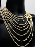 10K Gold Rope Chain 4mm for men | Chaine en or pour homme 4mm en or 10 kt - Torsade semi-solide-Gold Custom