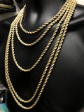 10K Gold Rope Chain for men 5mm | Chaine pour lui 5mm en or 10kt - semi-solide-Gold Custom