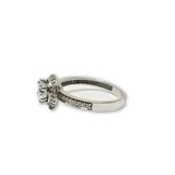 10K Or Blanc Bague Femme Or et Zircon Vita WGR-100 - orquebec