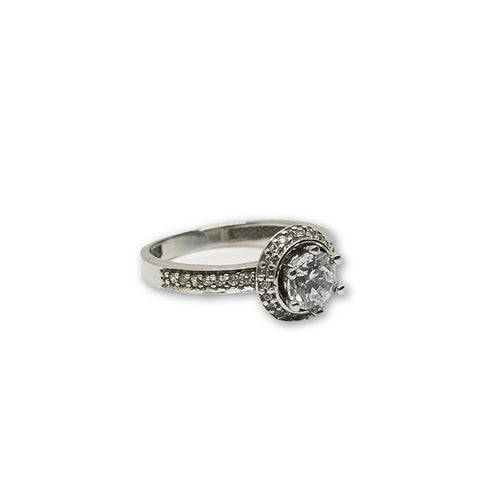 10K Or Blanc Bague Femme Or et Zircon Vita WGR-100 - orquebec