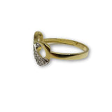 10K Or Jaune Bague Infini  Pour Femme WGR-194 - orquebec