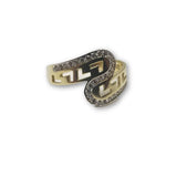 10K Or Jaune Bague Versace Pour Femme WGR-158 - orquebec