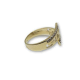 10K Or Jaune Bague Versace Pour Femme WGR-158 - orquebec