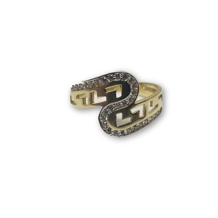 10K Or Jaune Bague Versace Pour Femme WGR-158 - orquebec