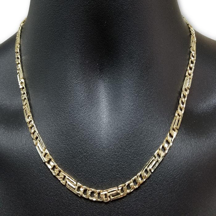 10k Or Jaune Chaine Versace Homme MGC-067 | Versace yellow gold 10K Chain for men-Gold Custom