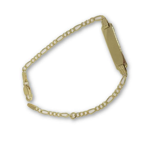 10K Or Jaune Cuban Link Bracelete B?©b?© BBG-002 - orquebec