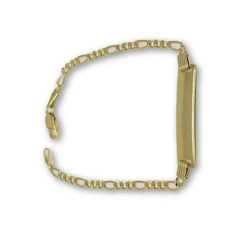 10K Or Jaune Cuban Link Bracelete B?©b?© BBG-005 - orquebec