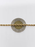 10K Rope Chain for Him 3mm in Yellow Gold | Chaine en or jaune 10 kt 3mm pour homme-Gold Custom