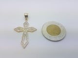 10K Solid Gold Infinity Cross Pendant - orquebec