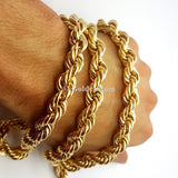 10K Solid Yellow Gold 10MM Rope Chain Necklace | Chaine en or jaune 10K pour homme 10MM-Gold Custom