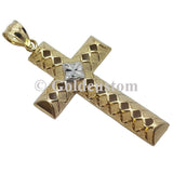 10K Solid Yellow Gold Crusan Pendant - orquebec