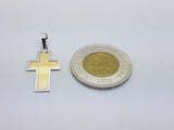 10K Solid Yellow Gold Crwys Religious Cross Pendant - orquebec