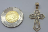 10k Yellow Gold Cross Bari Cute Pendant 2.57 gram Men Pendant - orquebec