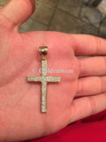 10k Yellow Gold Cross Florencia Pendant 4.02 gram Men Pendant - orquebec