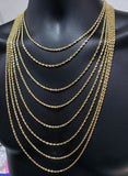 Rope Chain 2.8mm Laser Cut 10k Yellow Italian Gold | Torsade 2.8MM couper au laser en or jaune 10kt LC2028-Gold Custom