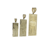 Pendantif Dolla Bill en or 10k modele 2020 LA162