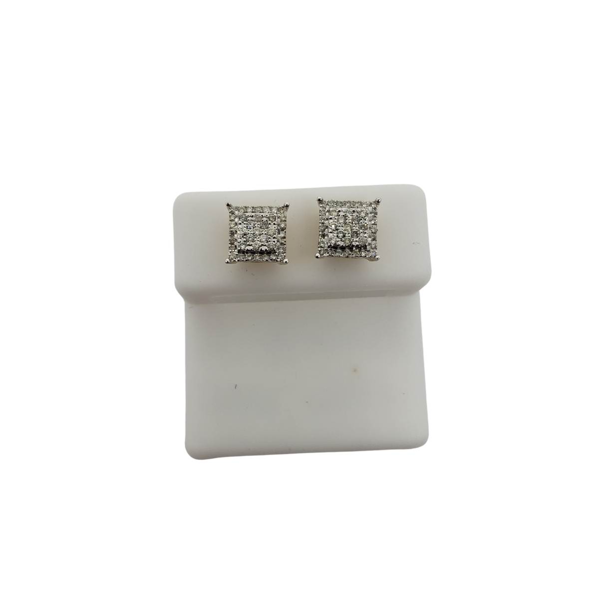 10K 0.50CT Diamond Stud Screw Back Earring DE-043