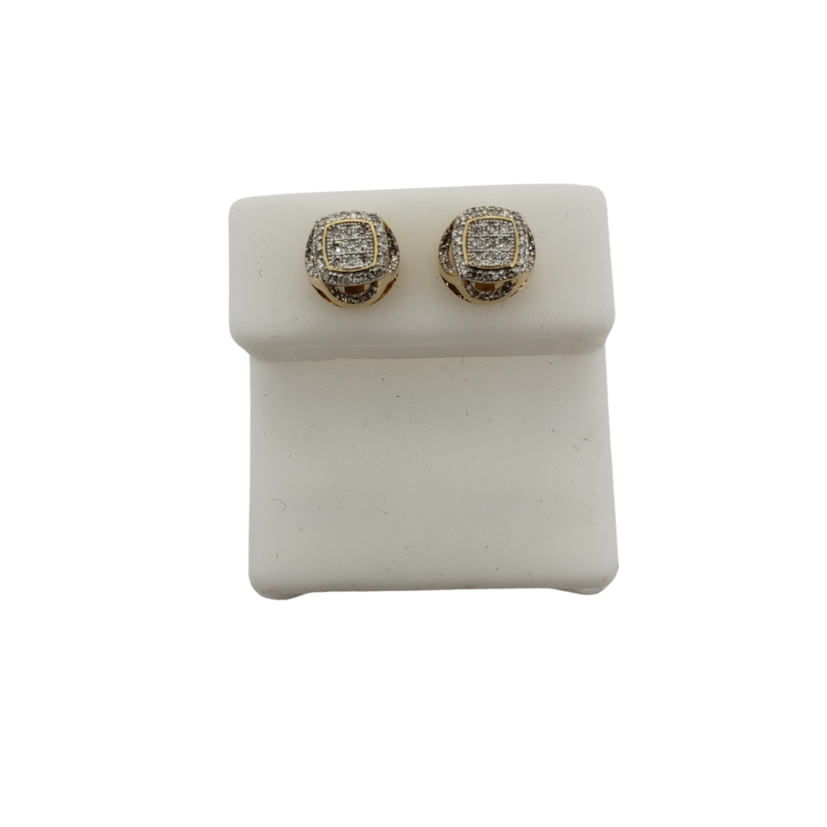 10K 0.35CT Diamond Stud Screw Back Earring DE-033