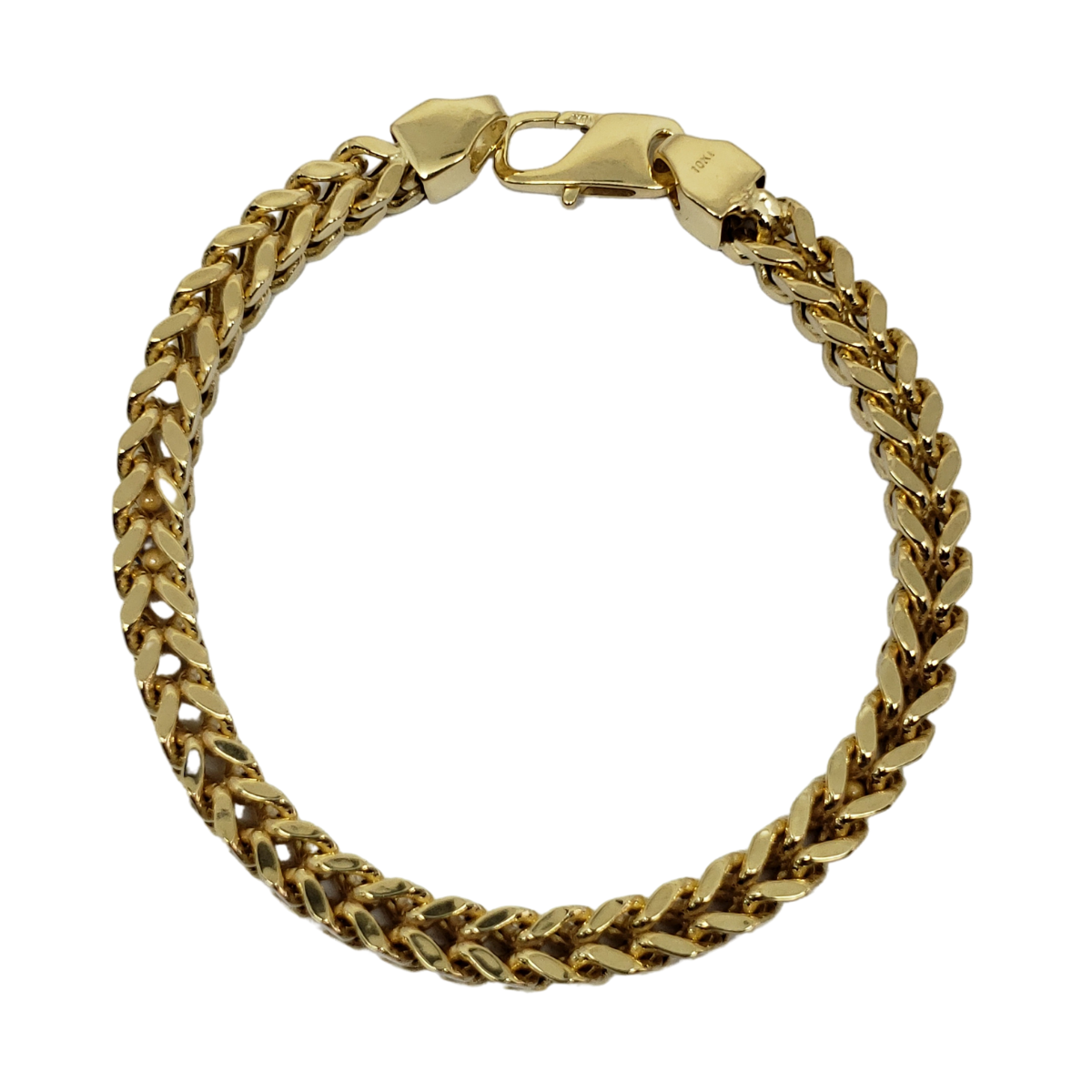 Bracelet Franco 6.5mm en or 10k Italien | Franco Bracelet for Men 6.5mm Italian Yellow Gold 10k B-FR65