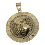 Pendantif World is yours en or 10k modele 2020 LA158