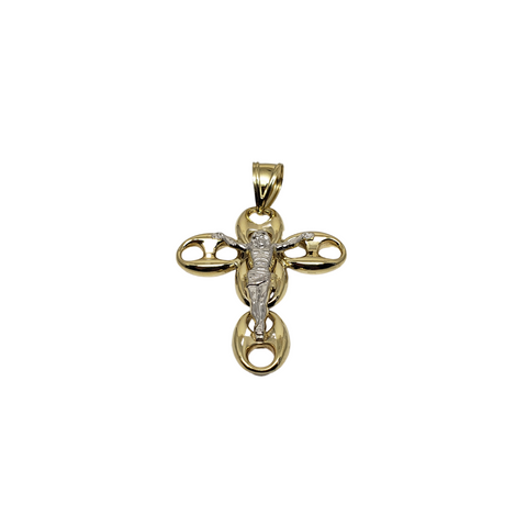 Pendantif Croix marine en or 10k modele 2020 LA105