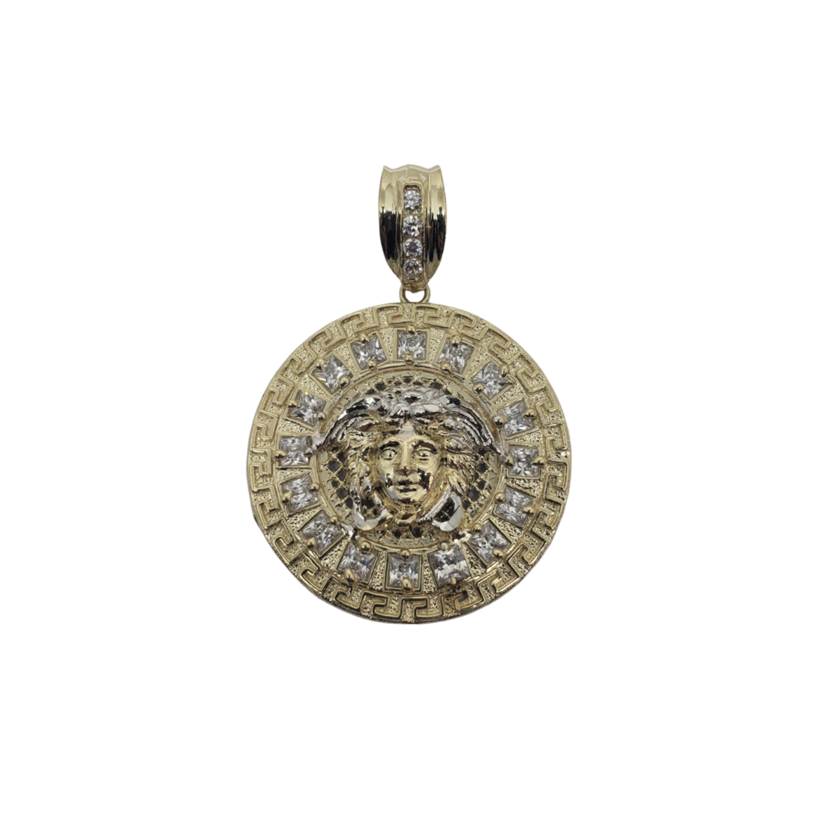 Pendantif Medaillon Versace-01 en or 10k modele 2020 LA108