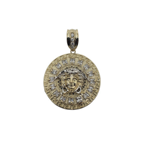 Pendantif Medaillon Versace-01 en or 10k modele 2020 LA108