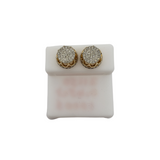 10K 0.45CT Diamond Stud Screw Back Earring DE-014