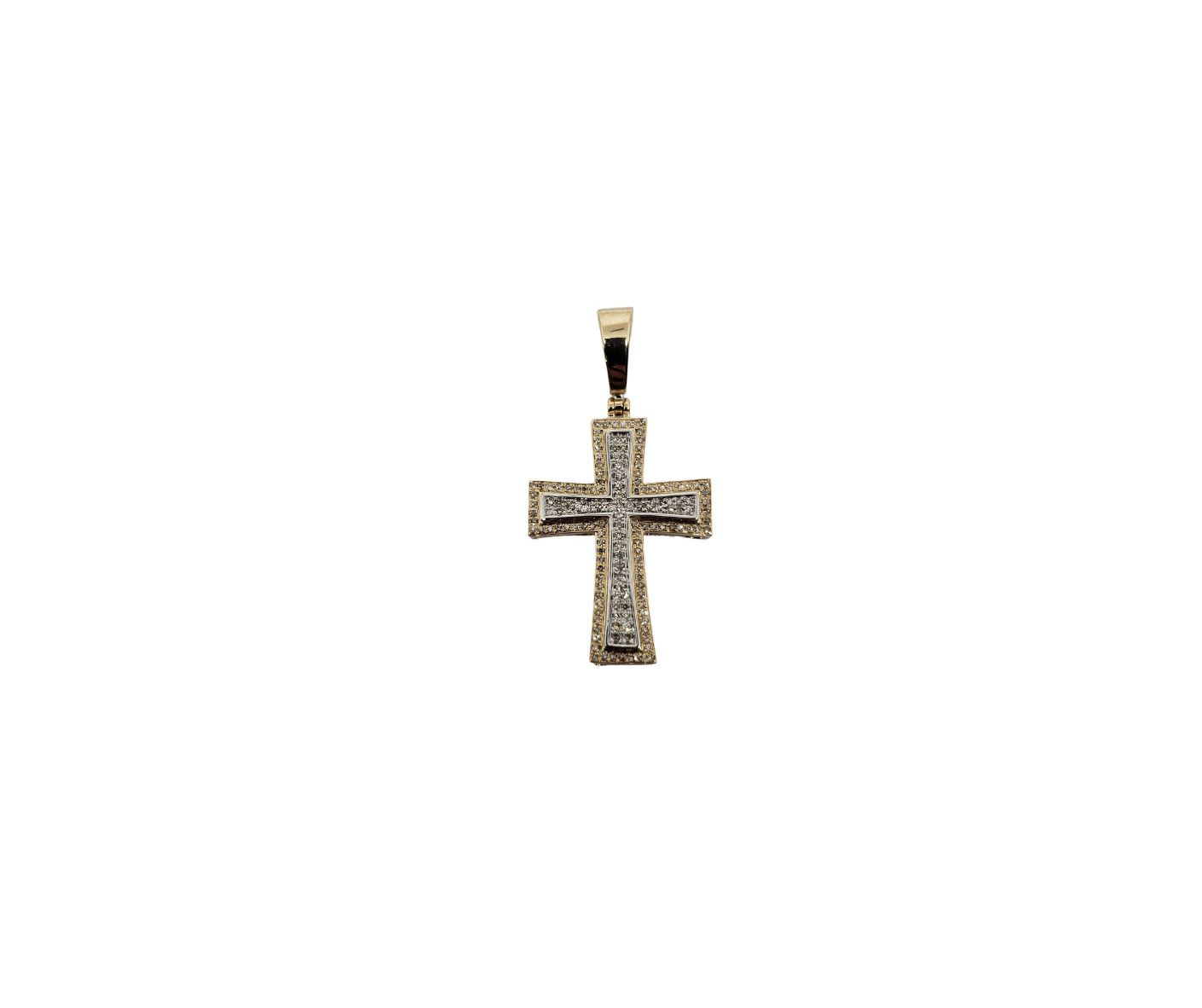 Croix 0.33ct diamants en or 10K