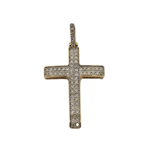 Croix 0.50ct diamants en or 10K 2020