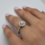 Bague lala  0.85ct diamants en or jaune 10k