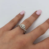 Bague Amour Infinie 0.75ct de diamants en or blanc 10k