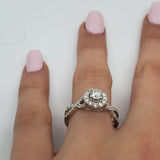 Bague Amour Infinie 0.75ct de diamants en or blanc 10k