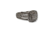 Bague Luckyy 1.50ct de diamants en or blanc 10k