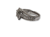 Bague Luckyy 1.50ct de diamants en or blanc 10k