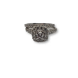 Bague lucia 1.00ct diamants en or blanc 10k