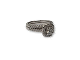 Bague lanna Halo 1.00ct diamants en or blanc 14k