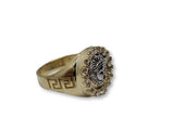 bague greek design  en or 10k