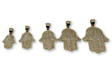 Hamsa en en or jaune 10K