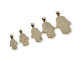 Hamsa en en or jaune 10K