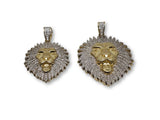 Lion en or jaune ou 2 tons en or 10k