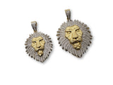 Lion en or jaune ou 2 tons en or 10k