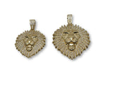 Lion en or jaune ou 2 tons en or 10k