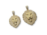 Lion en or jaune ou 2 tons en or 10k