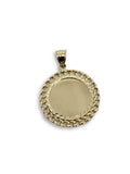 Pendentif Plaque style Miami Cuban Link  en or 10K